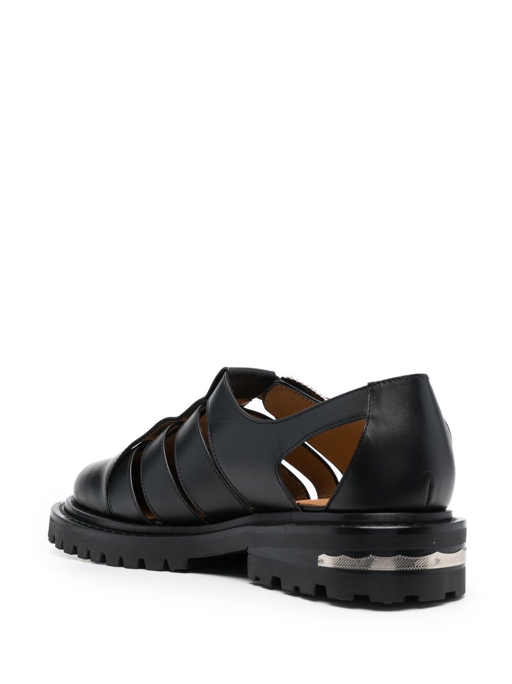 Shop Toga Virilis Embossed-buckle Detail Sandals