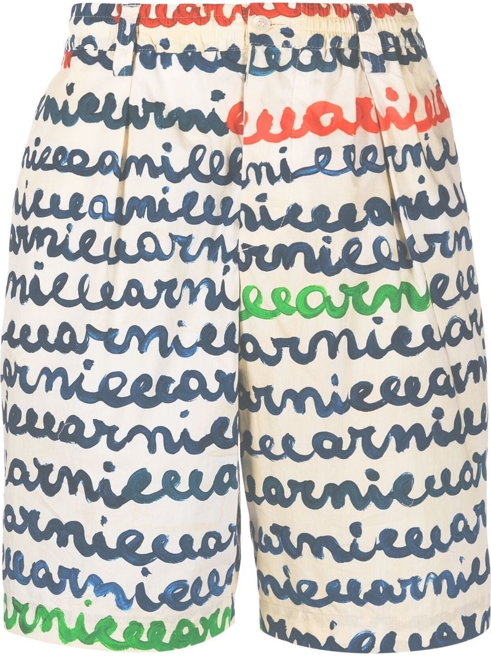Shop Marni Logo-print Bermuda Shorts