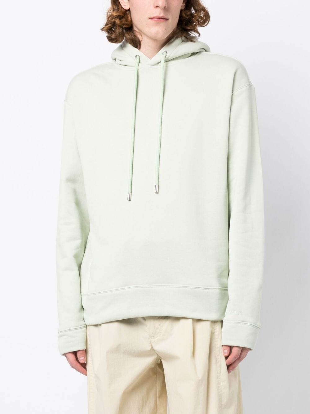 Shop Lanvin Graphic-print Cotton Hoodie