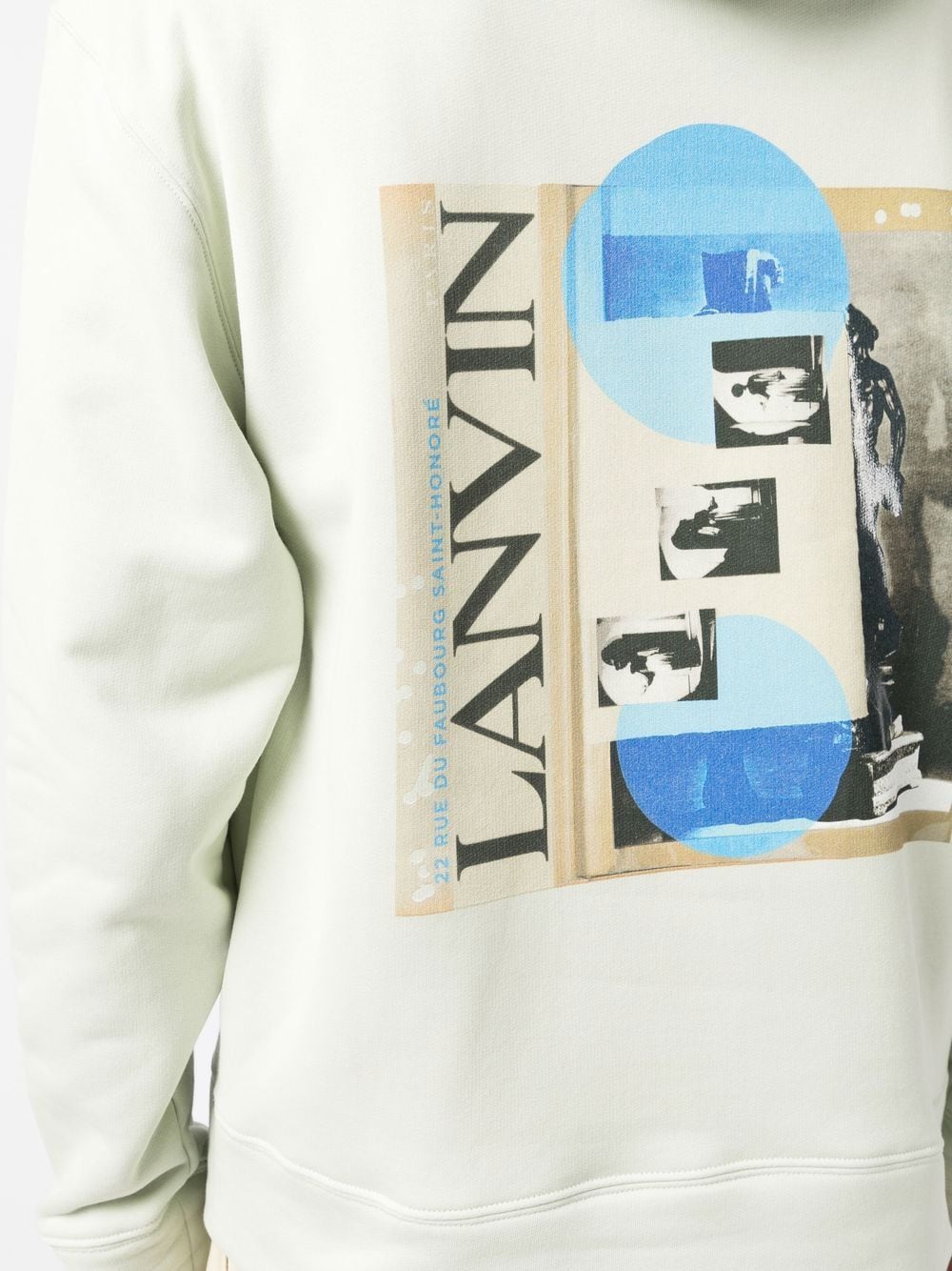 Shop Lanvin Graphic-print Cotton Hoodie