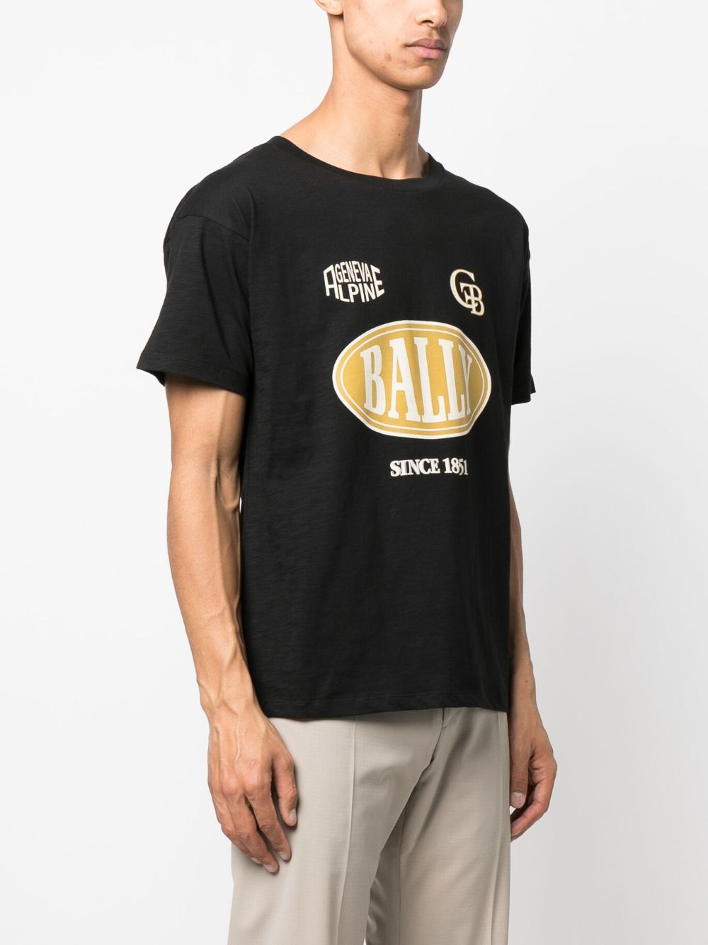 Shop Bally Logo-print Cotton T-shirt