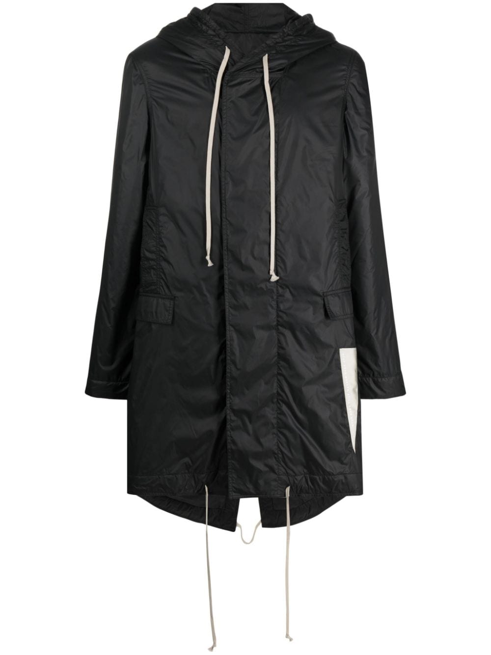 Shop Rick Owens Drkshdw Fishtail Hooded Raincoat