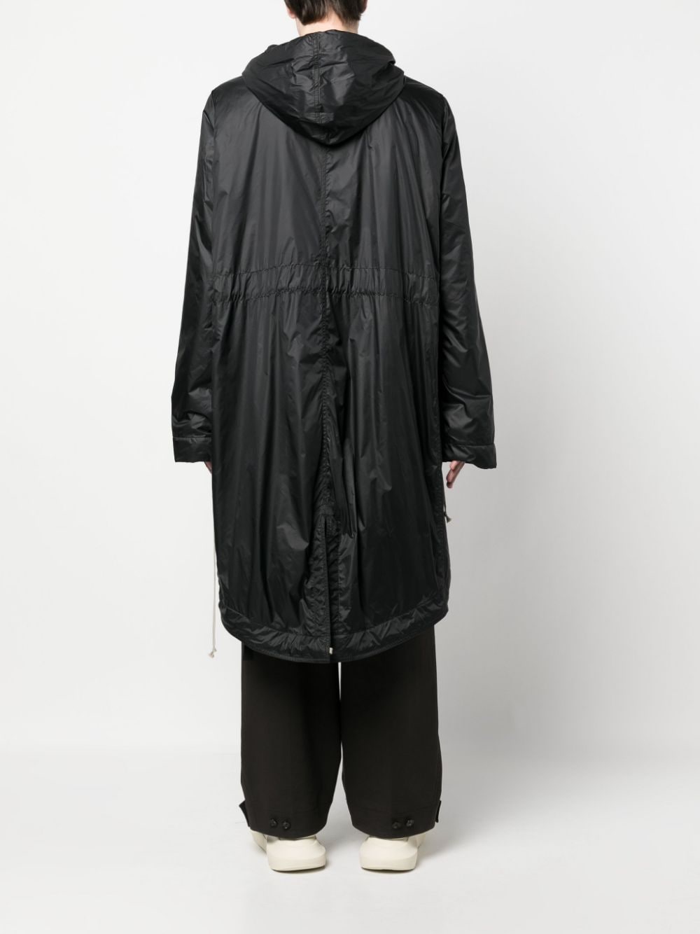 Shop Rick Owens Drkshdw Fishtail Hooded Raincoat