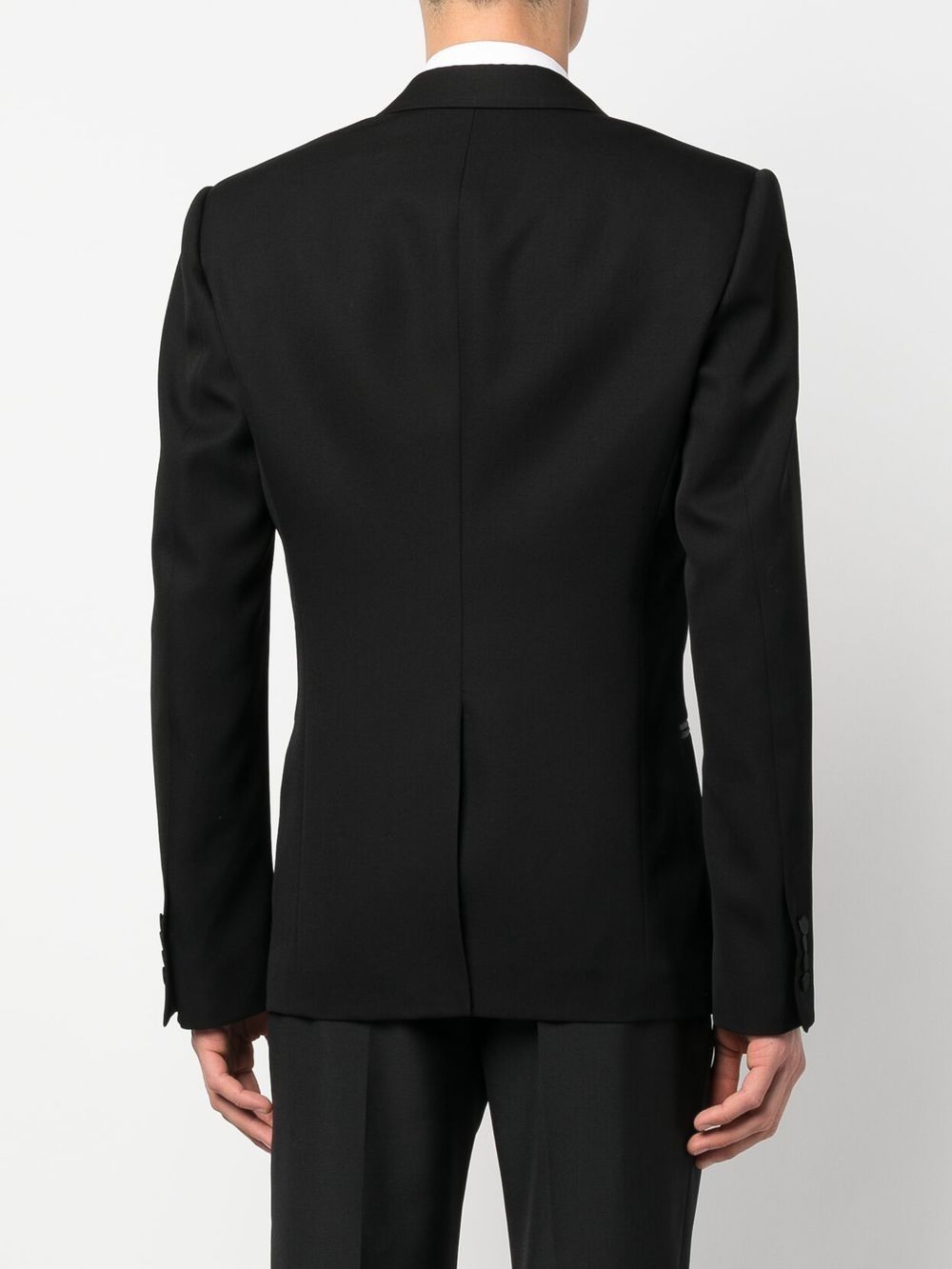 Shop Alexander Mcqueen Double-breasted Silk Blazer