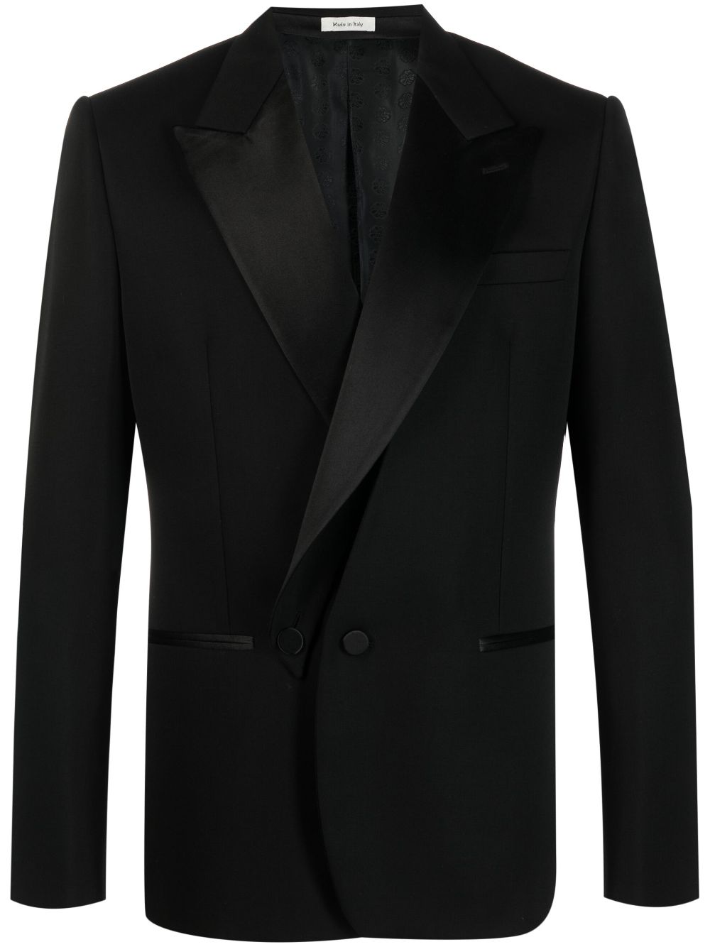 Shop Alexander Mcqueen Double-breasted Silk Blazer