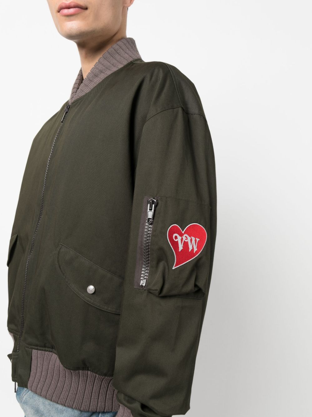 Shop Vivienne Westwood Embroidered Bomber Jacket