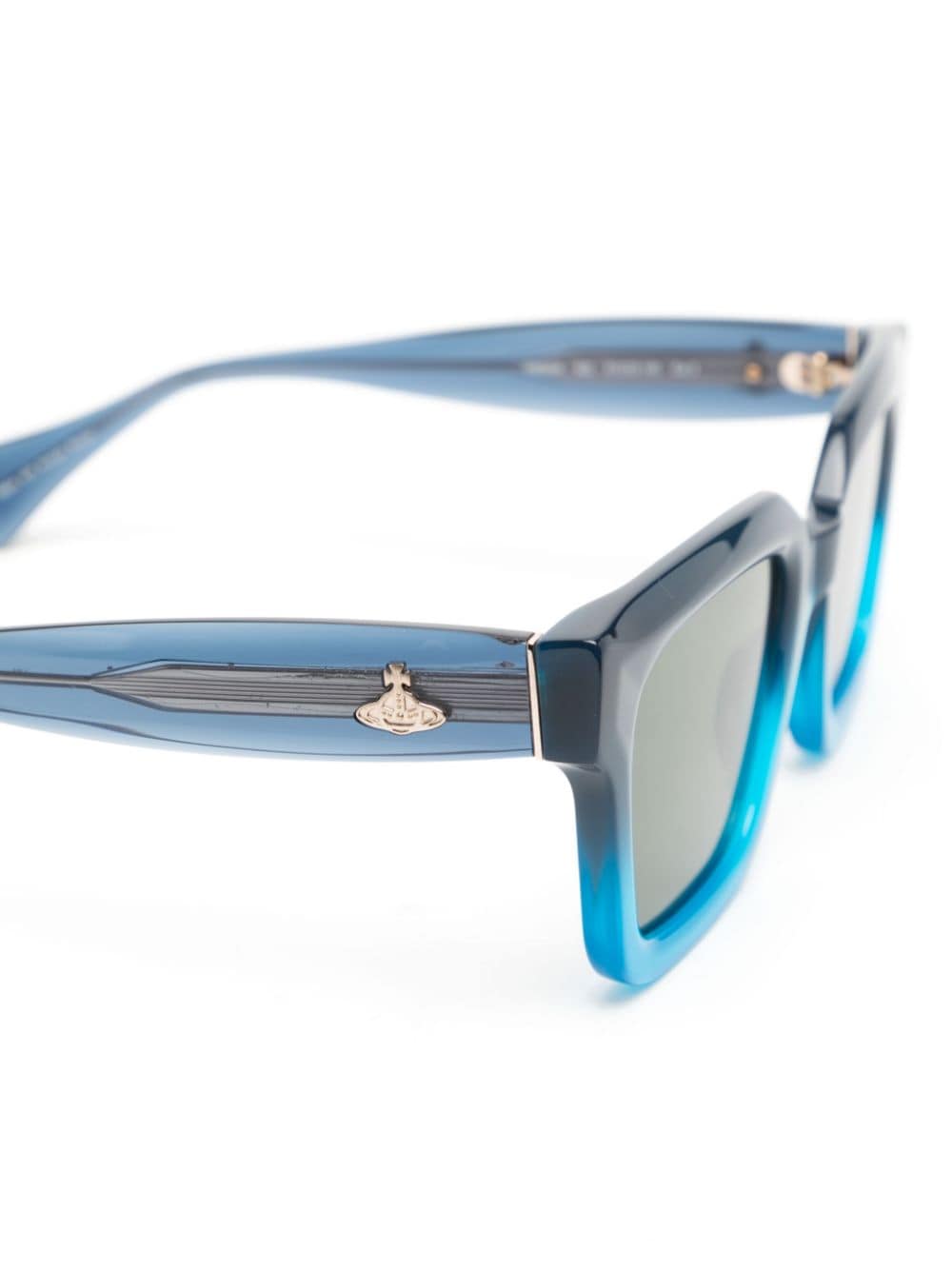 Shop Vivienne Westwood Cary Gradient Rectangle-frame Sunglasses