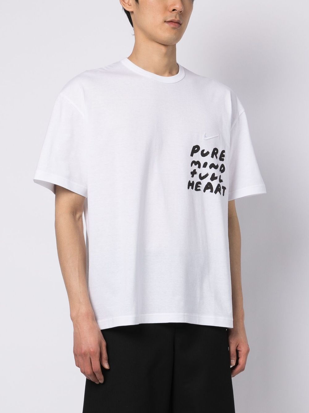 Shop Black Comme Des Garçons Graphic-print Cotton T-shirt