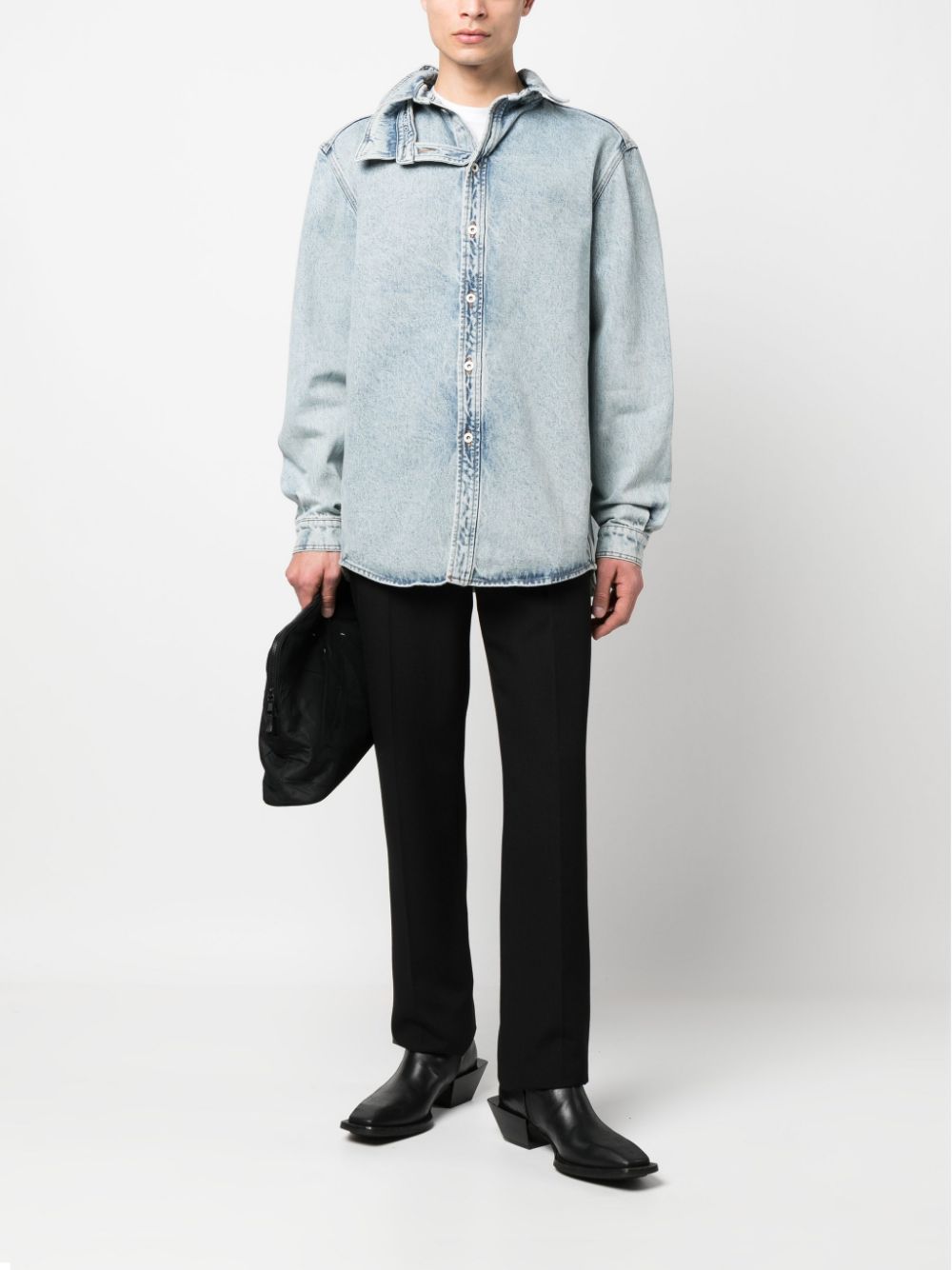 Shop Y/project Double-collar Denim Shirt