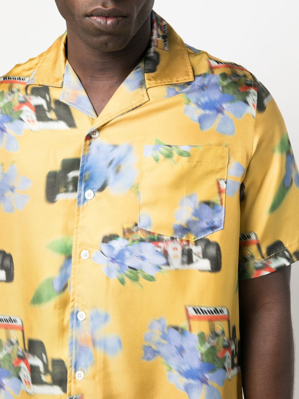 Shop Rhude Floral-print Silk Shirt