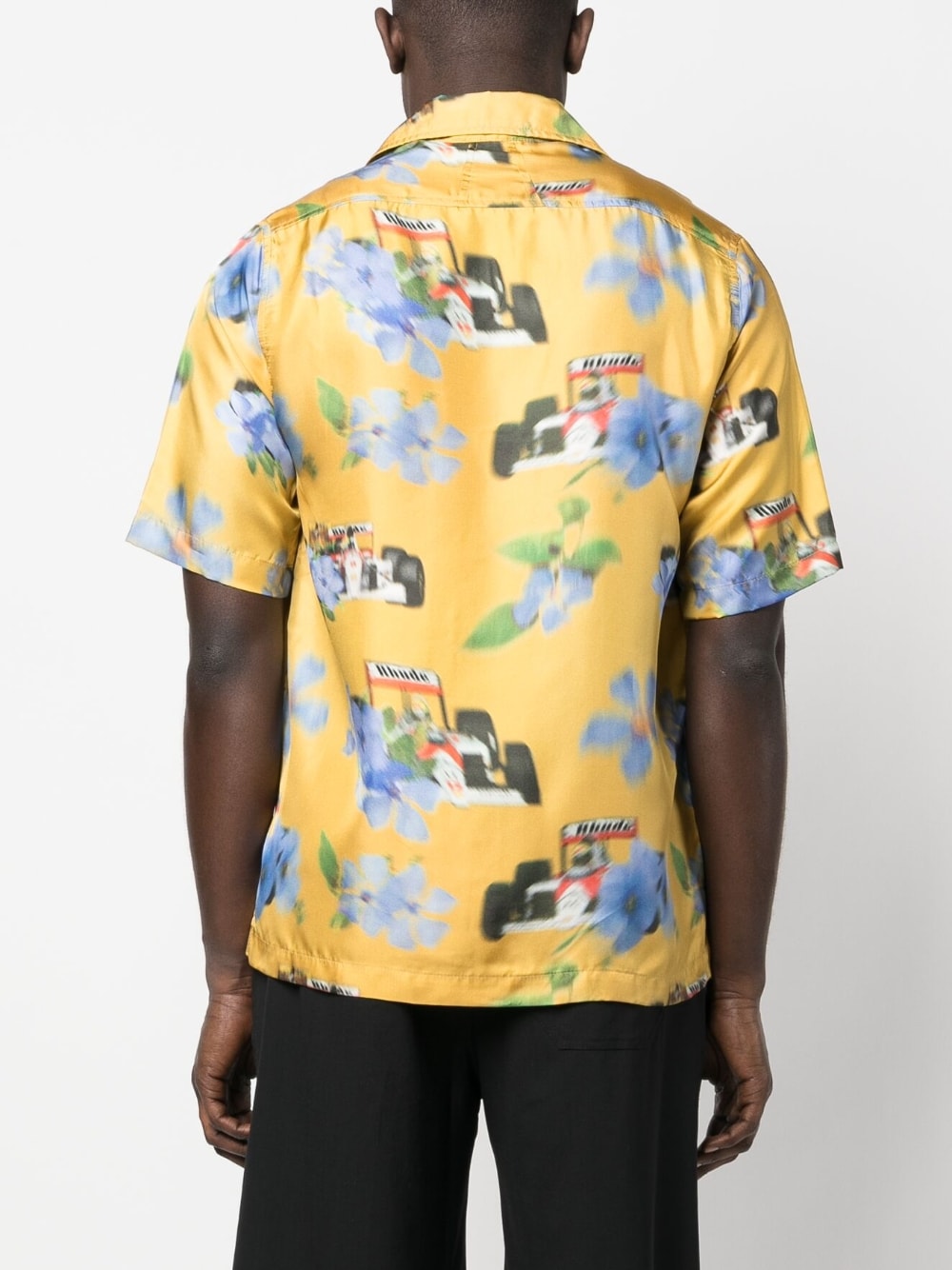 Shop Rhude Floral-print Silk Shirt