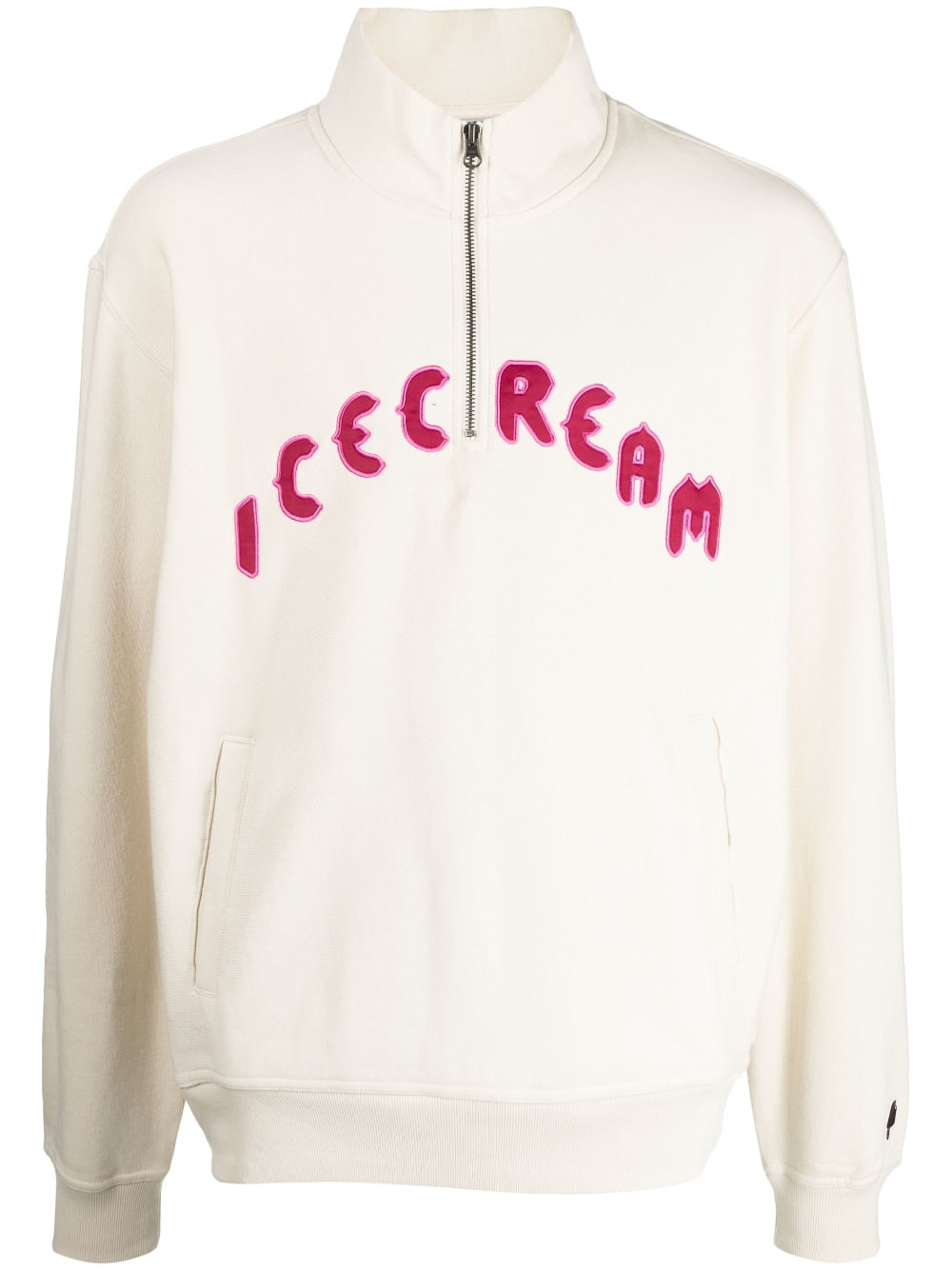 Shop Icecream Embroidered-logo Cotton Sweatshirt