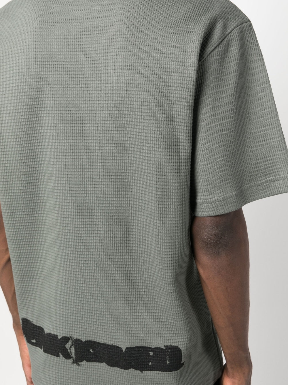 Shop Gr10k Grid-print Cotton T-shirt