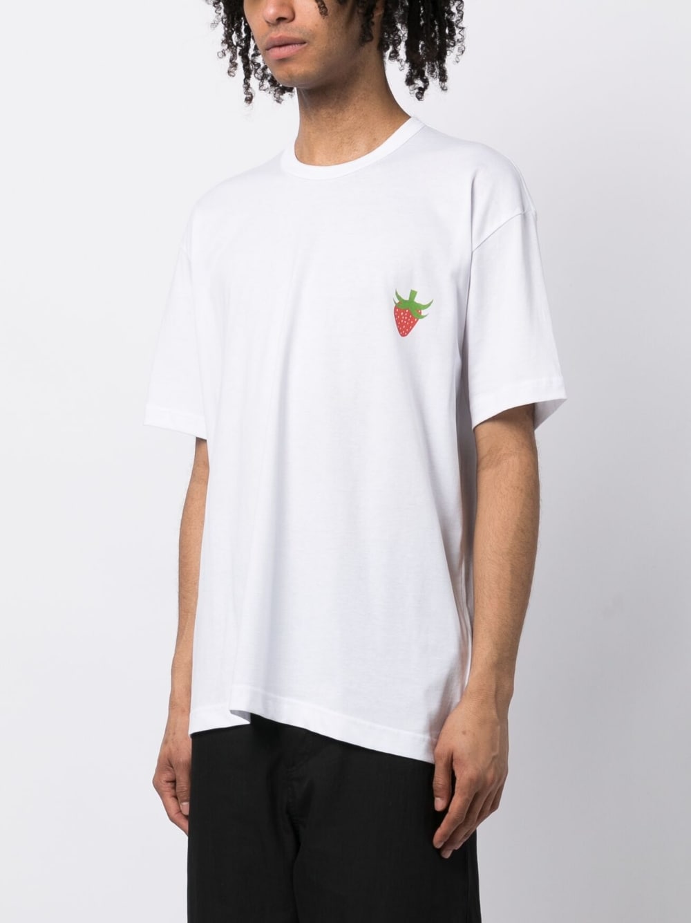 Shop Comme Des Garçons Shirt Graphic-print Short-sleeved T-shirt