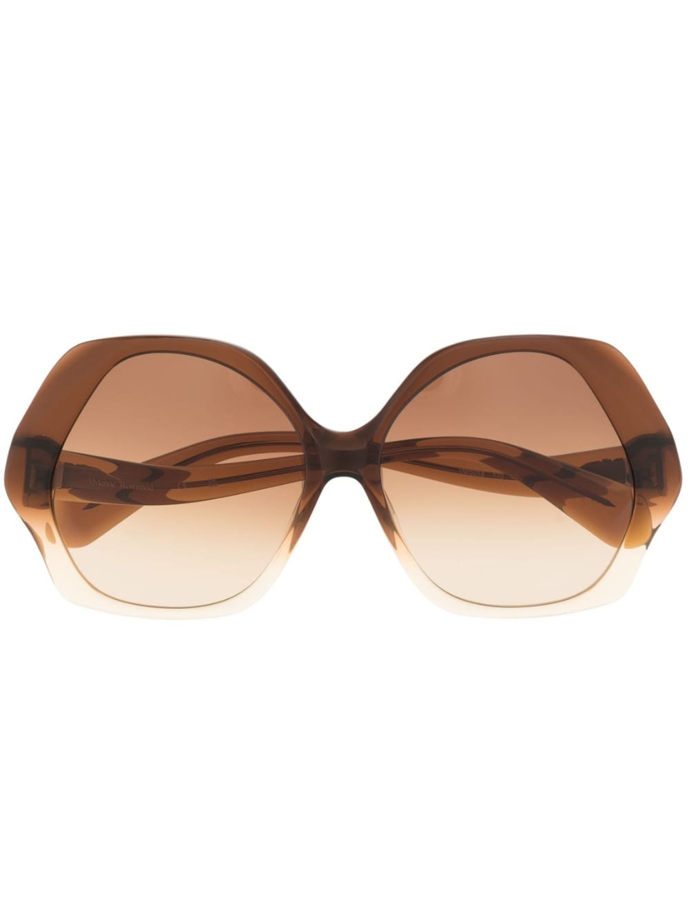 Shop Vivienne Westwood Faded Oversize-frame Sunglasses