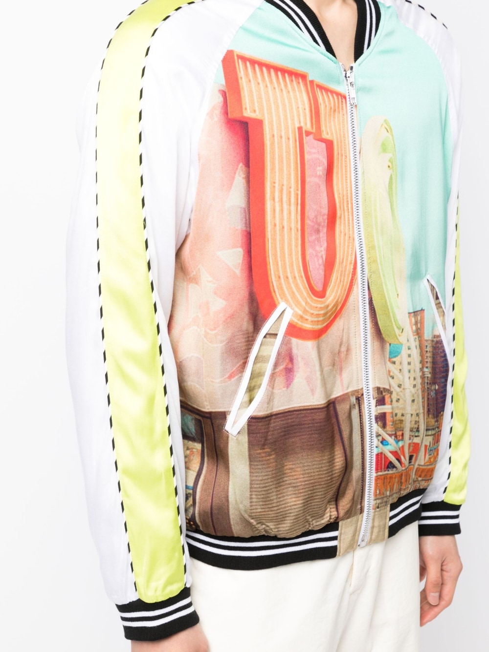 Shop Blue Sky Inn Graphic-print Bomber Jacket