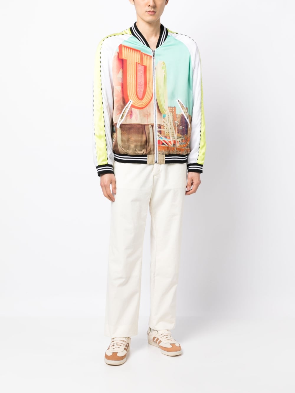 Shop Blue Sky Inn Graphic-print Bomber Jacket