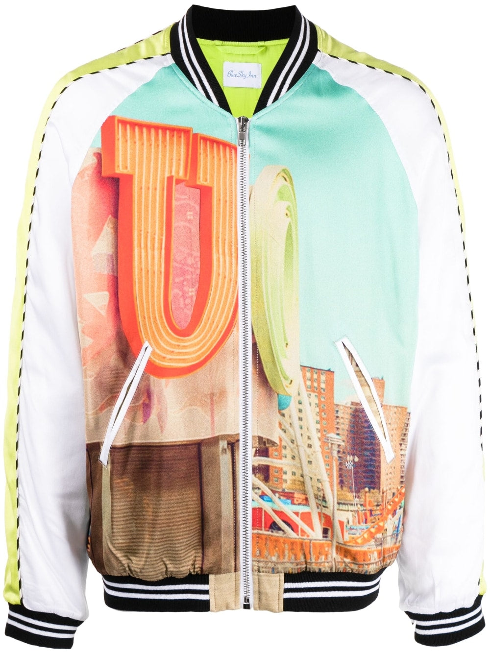 Shop Blue Sky Inn Graphic-print Bomber Jacket