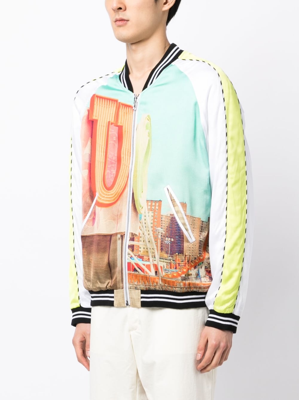 Shop Blue Sky Inn Graphic-print Bomber Jacket