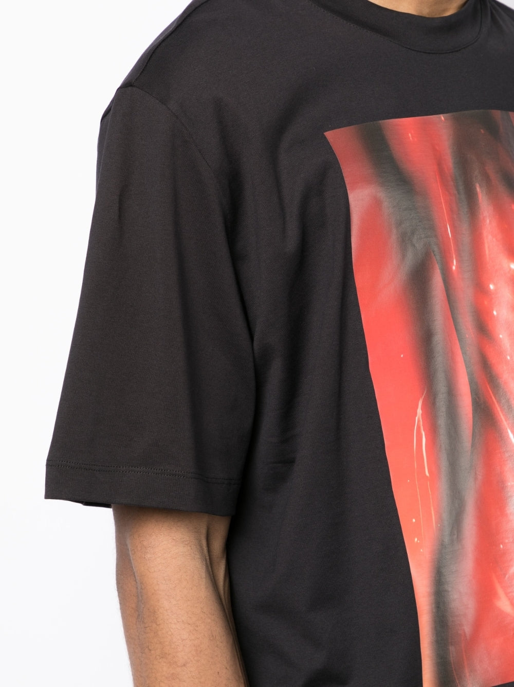 Shop Jordanluca Graphic-print Crew-neck Cotton T-shirt