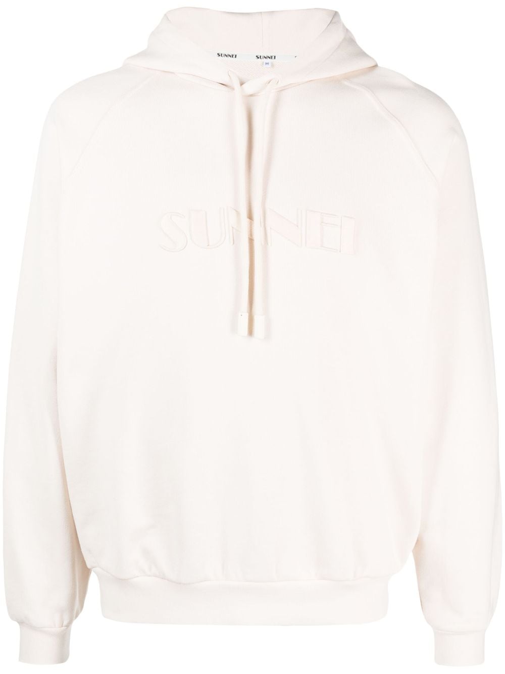 Shop Sunnei Embroidered-logo Cotton Hoodie