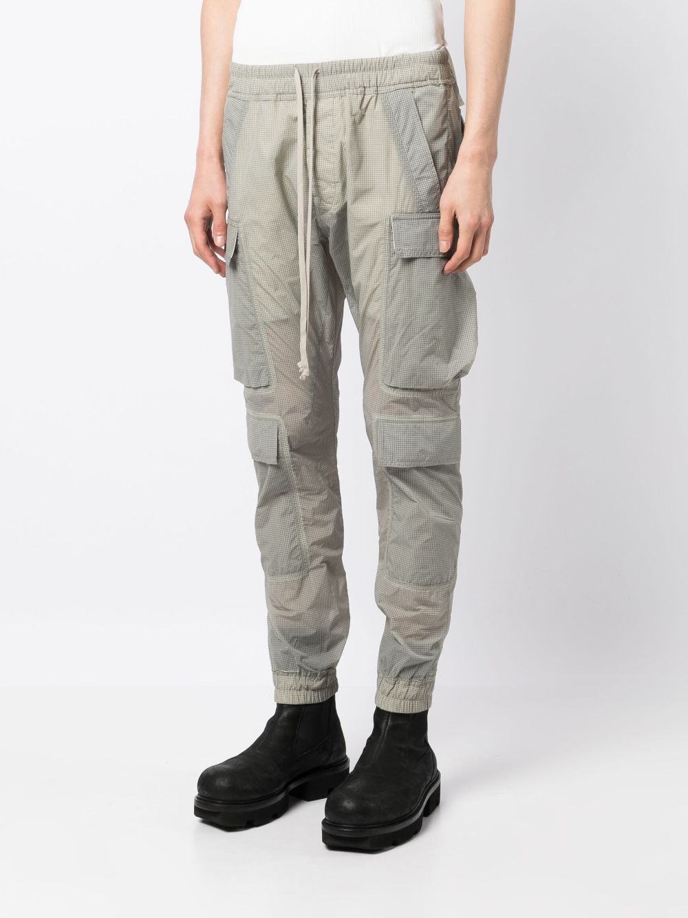 Shop Rick Owens Drawstring-waist Skinny-cut Cargo Pants