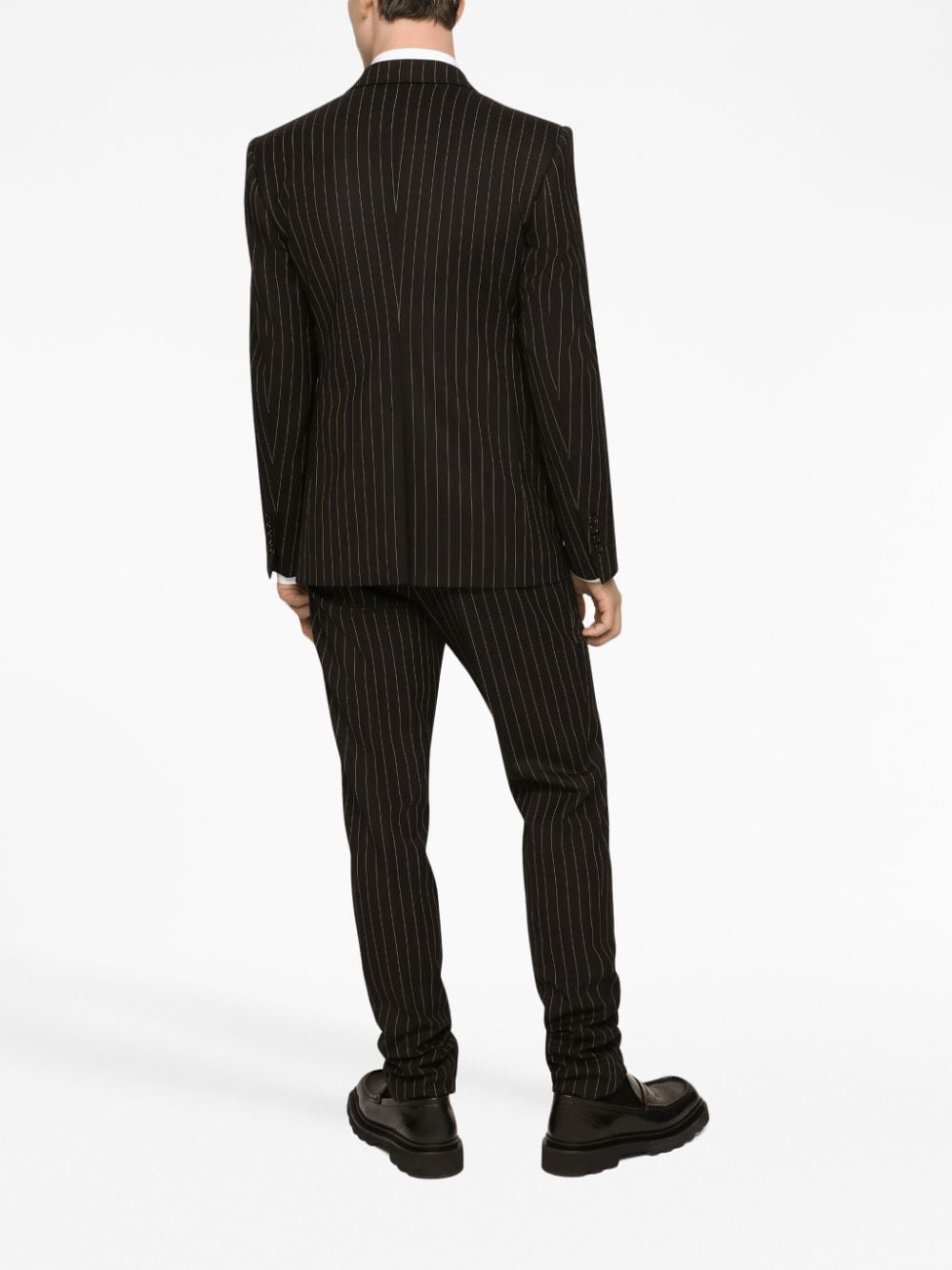 Shop Dolce & Gabbana Double-breasted Pinstripe Suit
