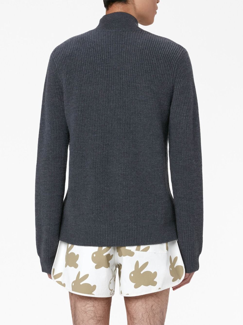 Shop Jw Anderson Half-zip Merino Jumper