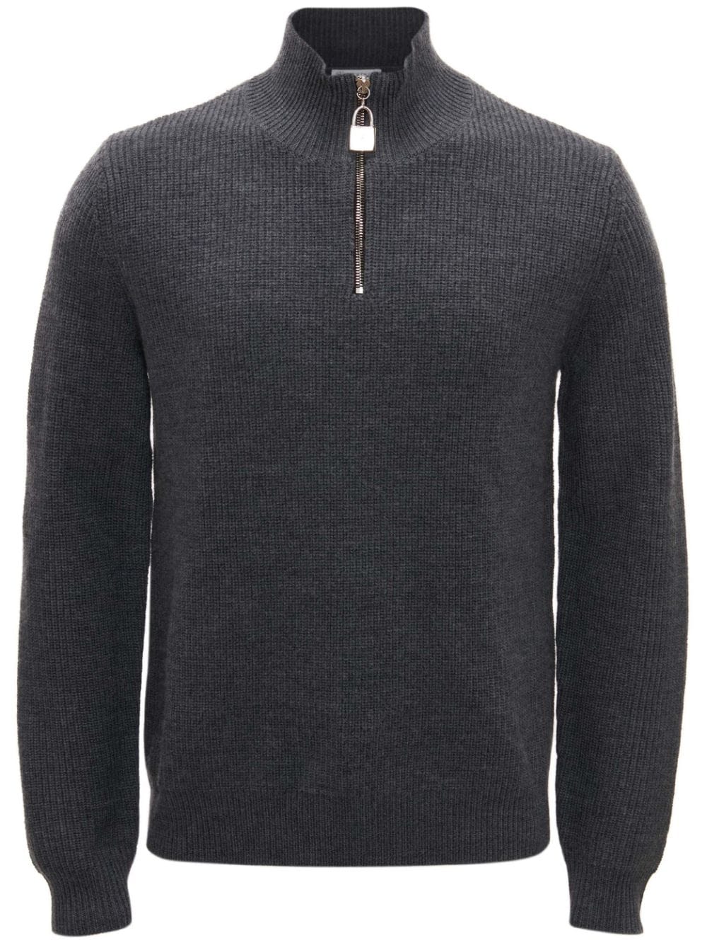 Shop Jw Anderson Half-zip Merino Jumper