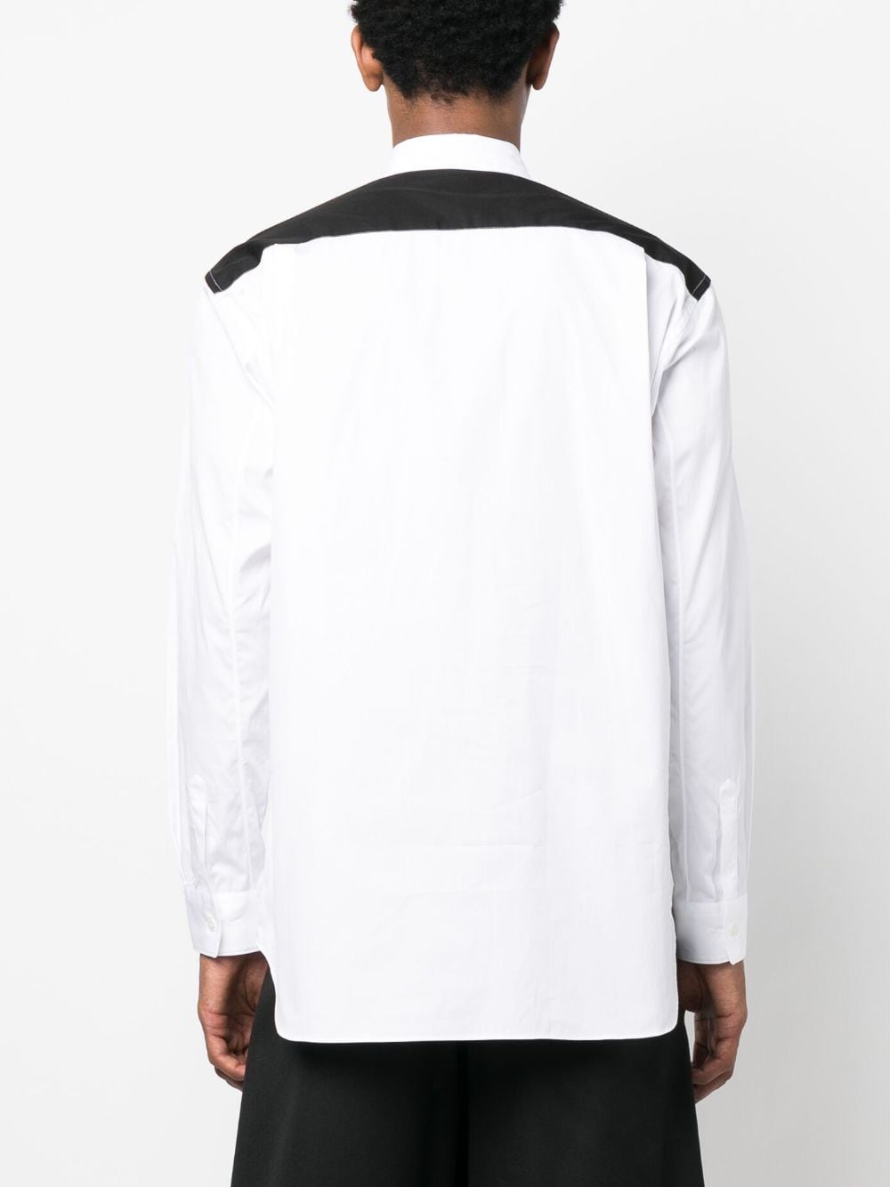 Shop Comme Des Garçons Shirt Graphic-print Cotton Shirt