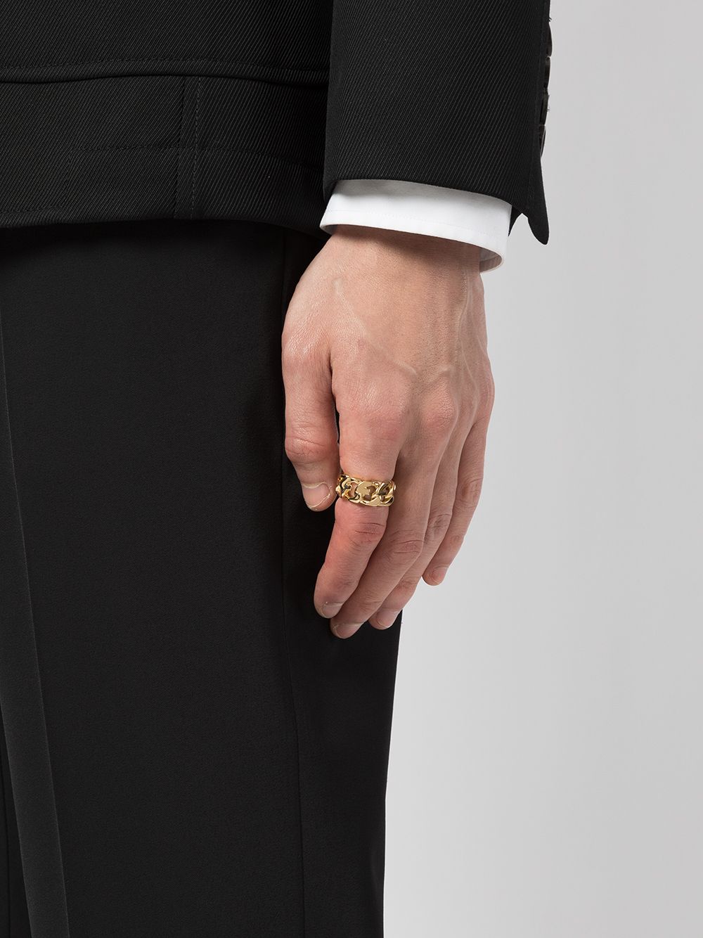 Shop Givenchy G Logo Link Ring