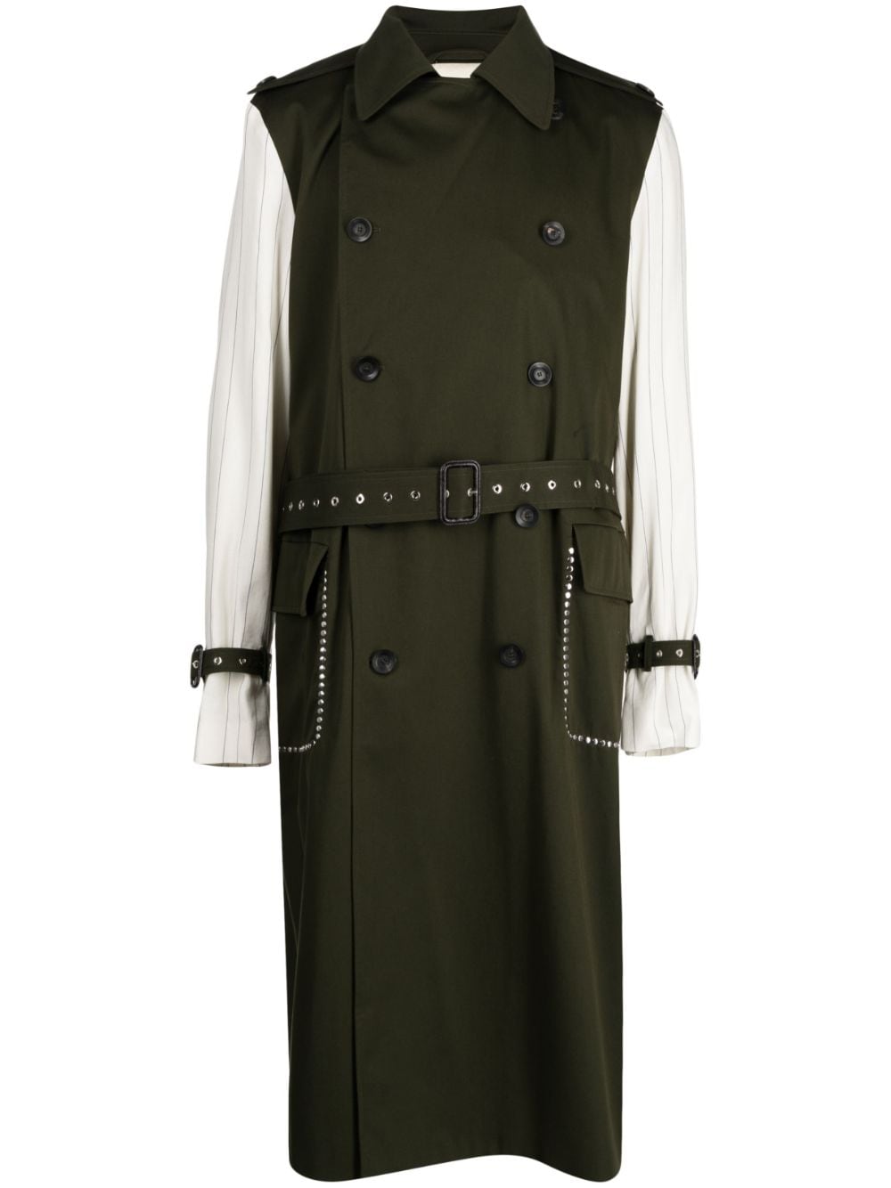 Shop Wales Bonner Echo Panelled Trench Coat