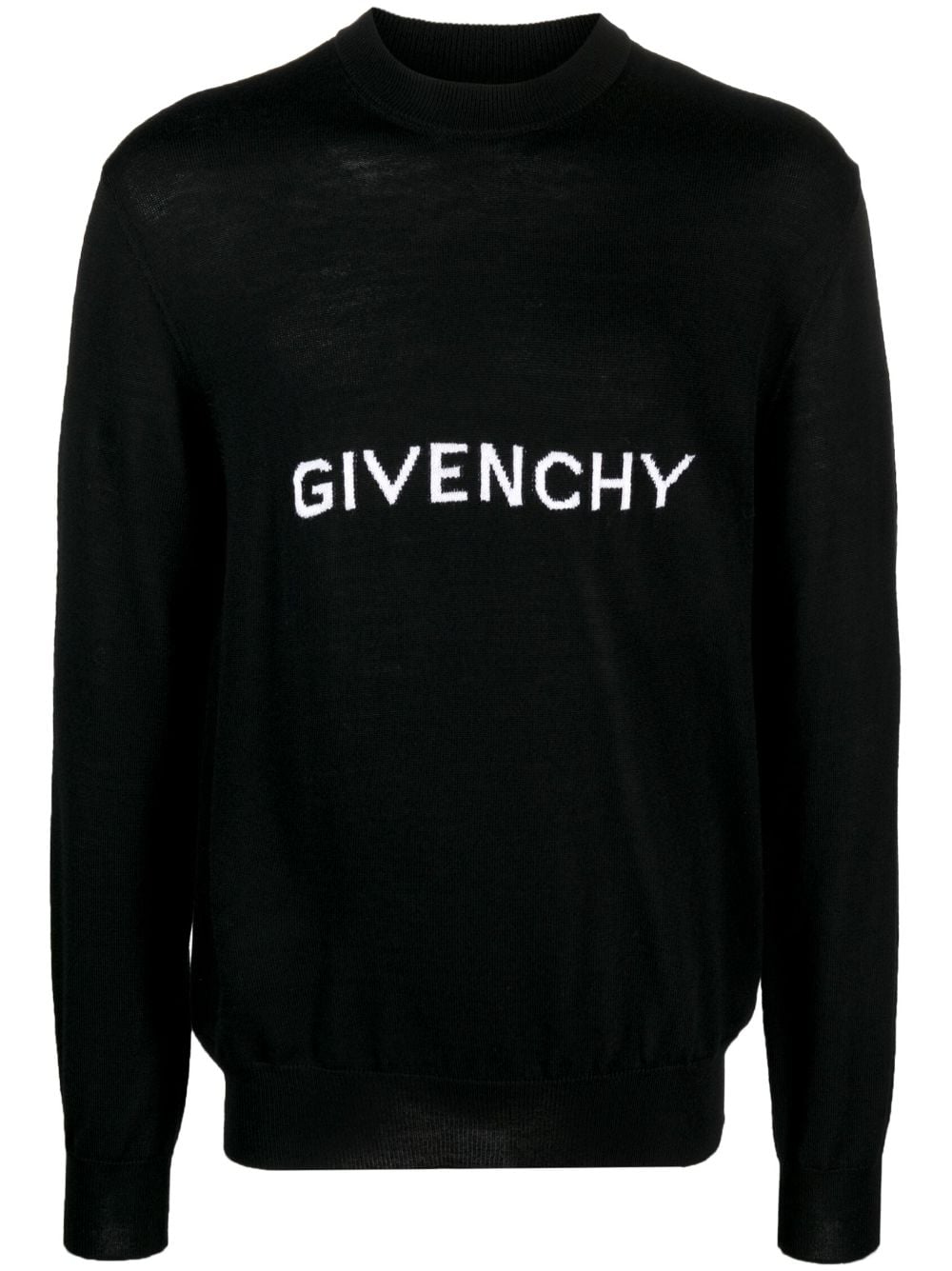 Shop Givenchy Logo Intarsia Wool Jumper