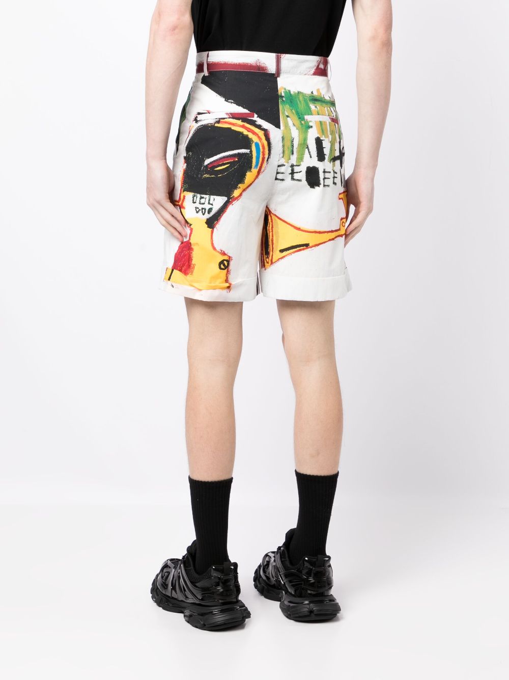 Shop Honey Fucking Dijon Graphic-print Cotton Shorts