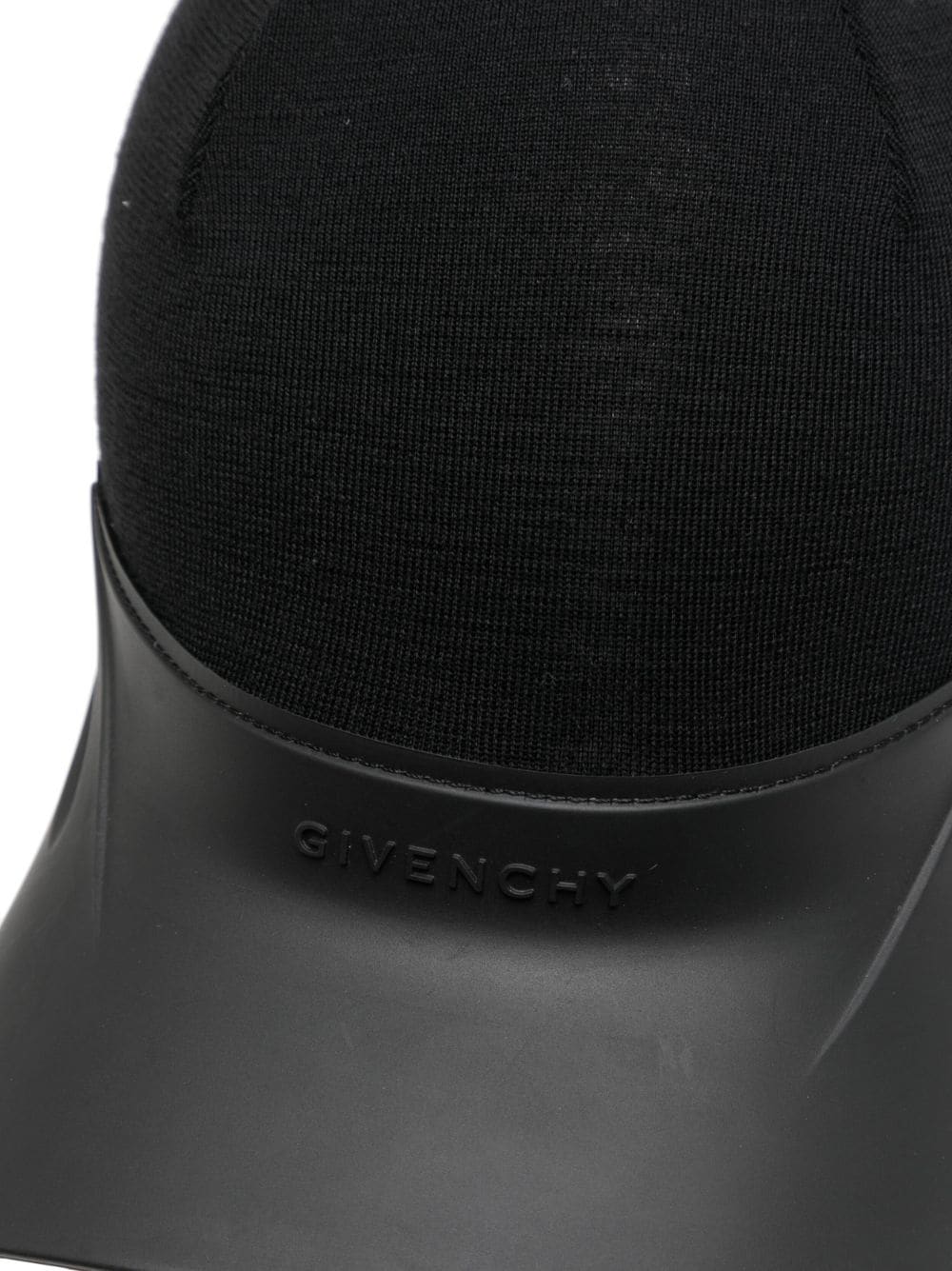 Shop Givenchy Logo-embossed Wool Cap