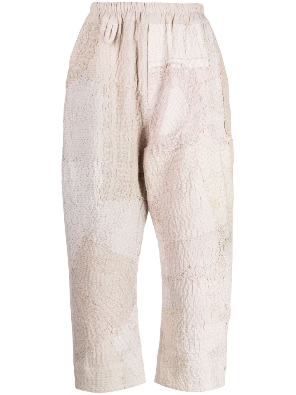 Shop By Walid Gerald Linen Cropped Pants