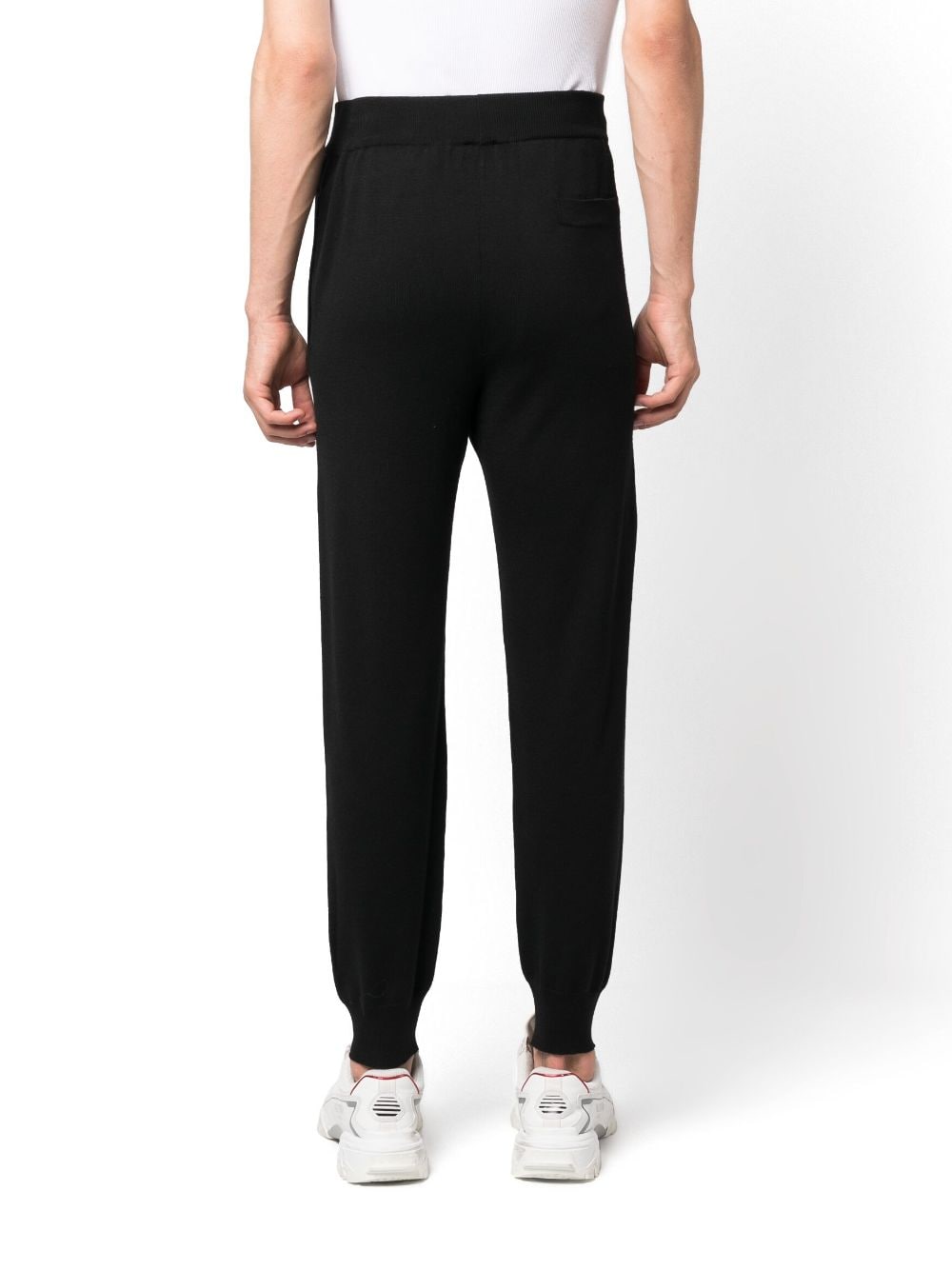 Shop Givenchy Intarsia-knit Logo Track Pants