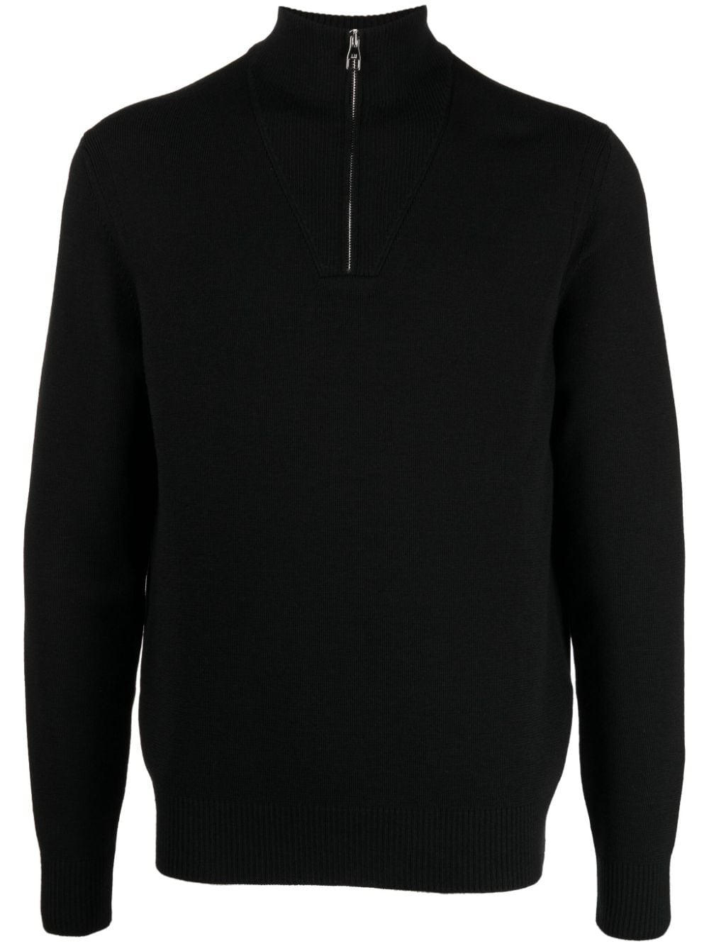 Shop Dunhill Half-zip Wool Jumper