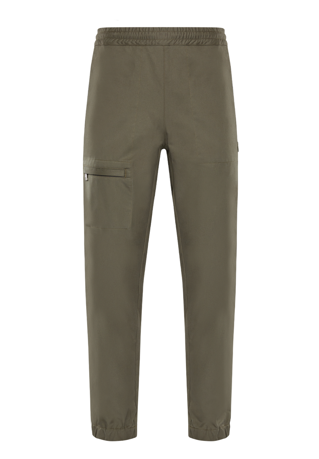 Shop Moncler Genius 2 Moncler 1952 Green Gathered Ankle Trousers