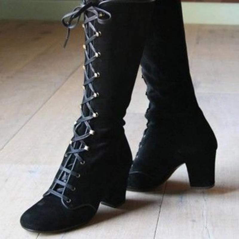 vintage style boots womens