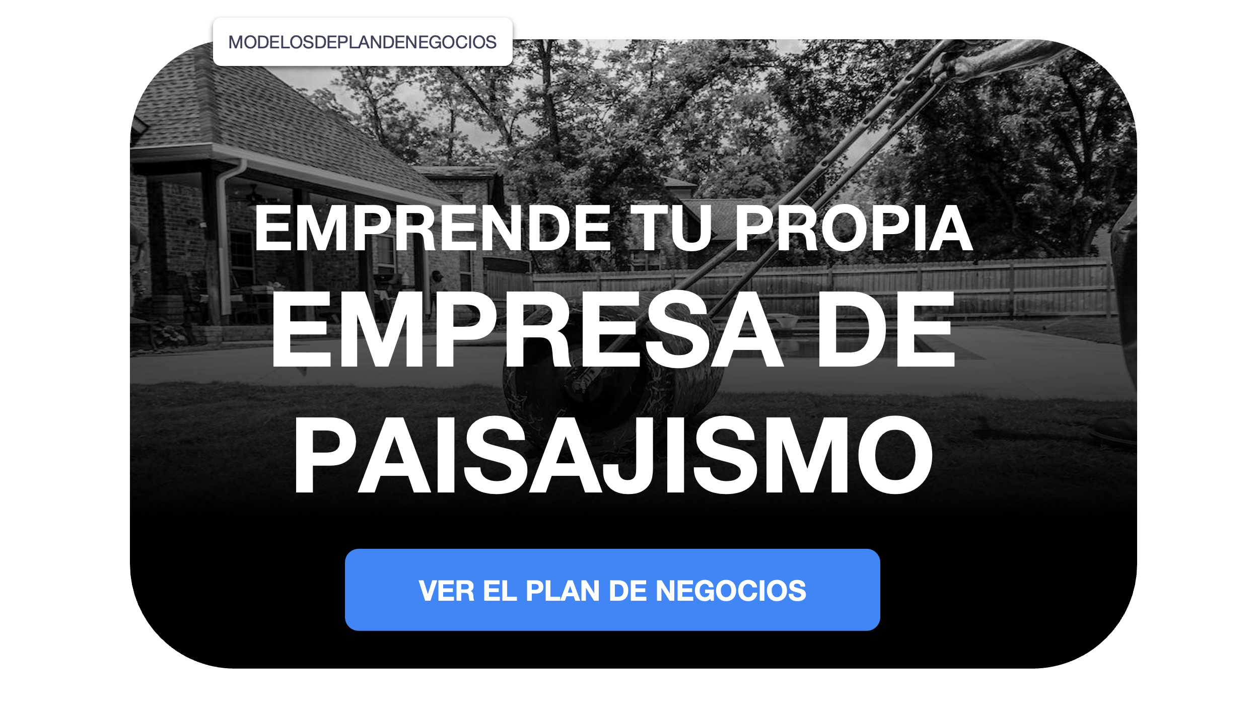 empresa de paisajismo plan de negocios