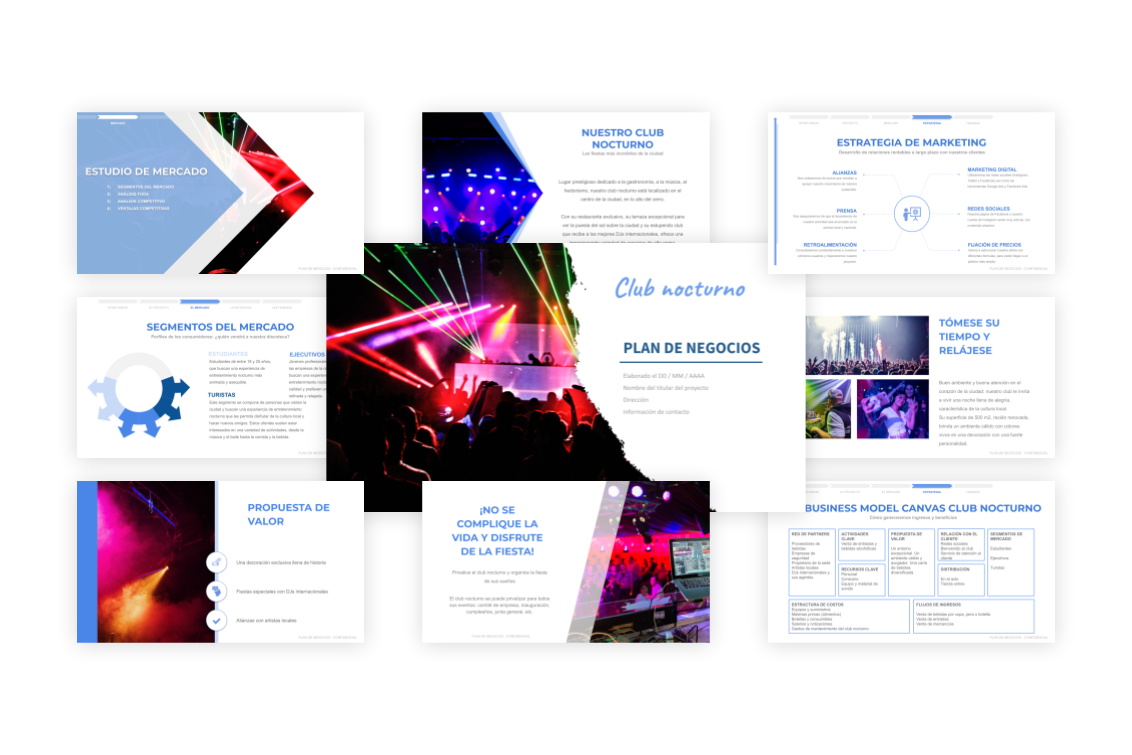 Elaborar el plan de negocios de un club nocturno (ejemplo) – Modelos de  plan de negocios