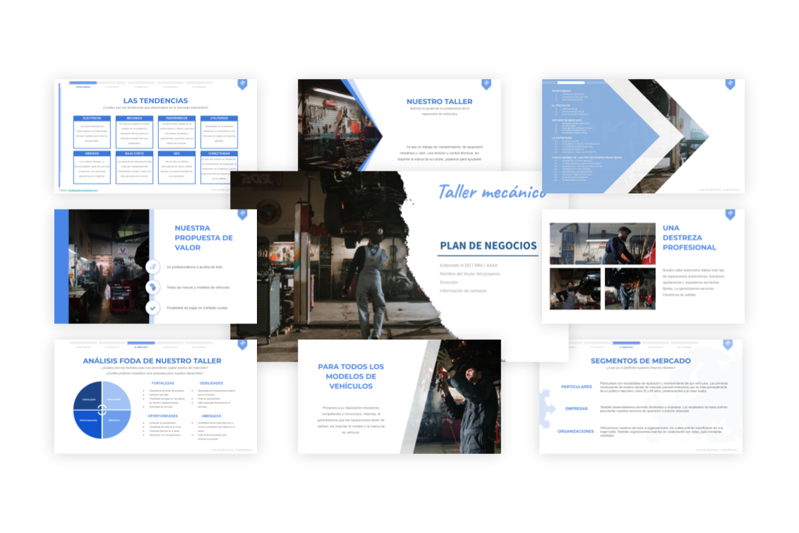 Taller mecánico: un ejemplo de plan de negocios redactado – Modelos de plan  de negocios