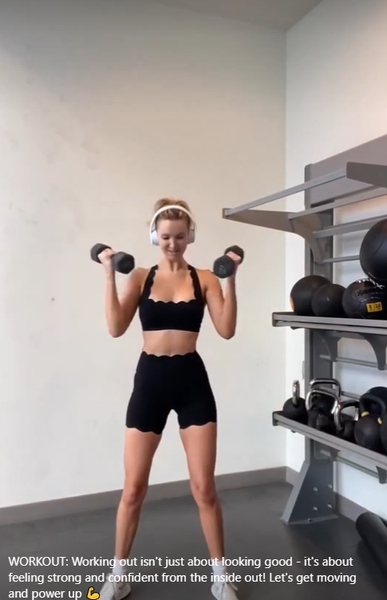 Black Square Neck Sports Bra & Black Scalloped Shorts are Perfect for Workout