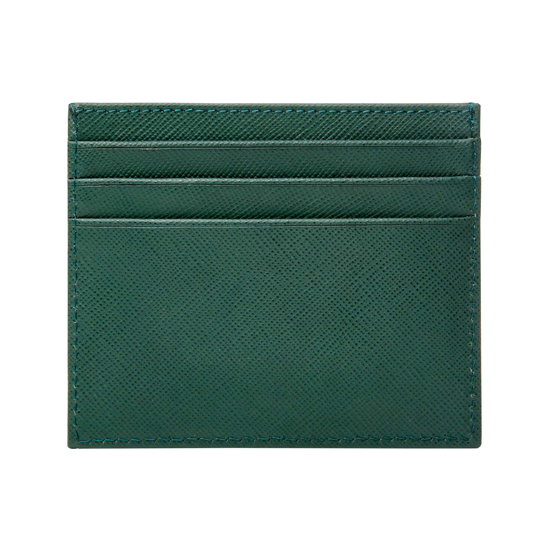 saffiano slim leather wallet