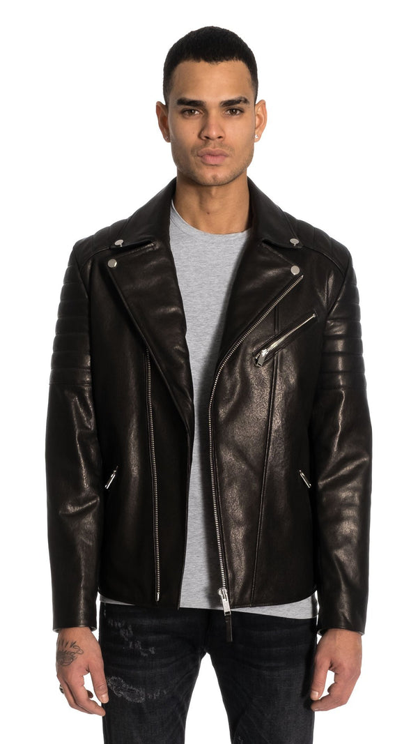 Pierre Leather Biker Jacket – Bigardini