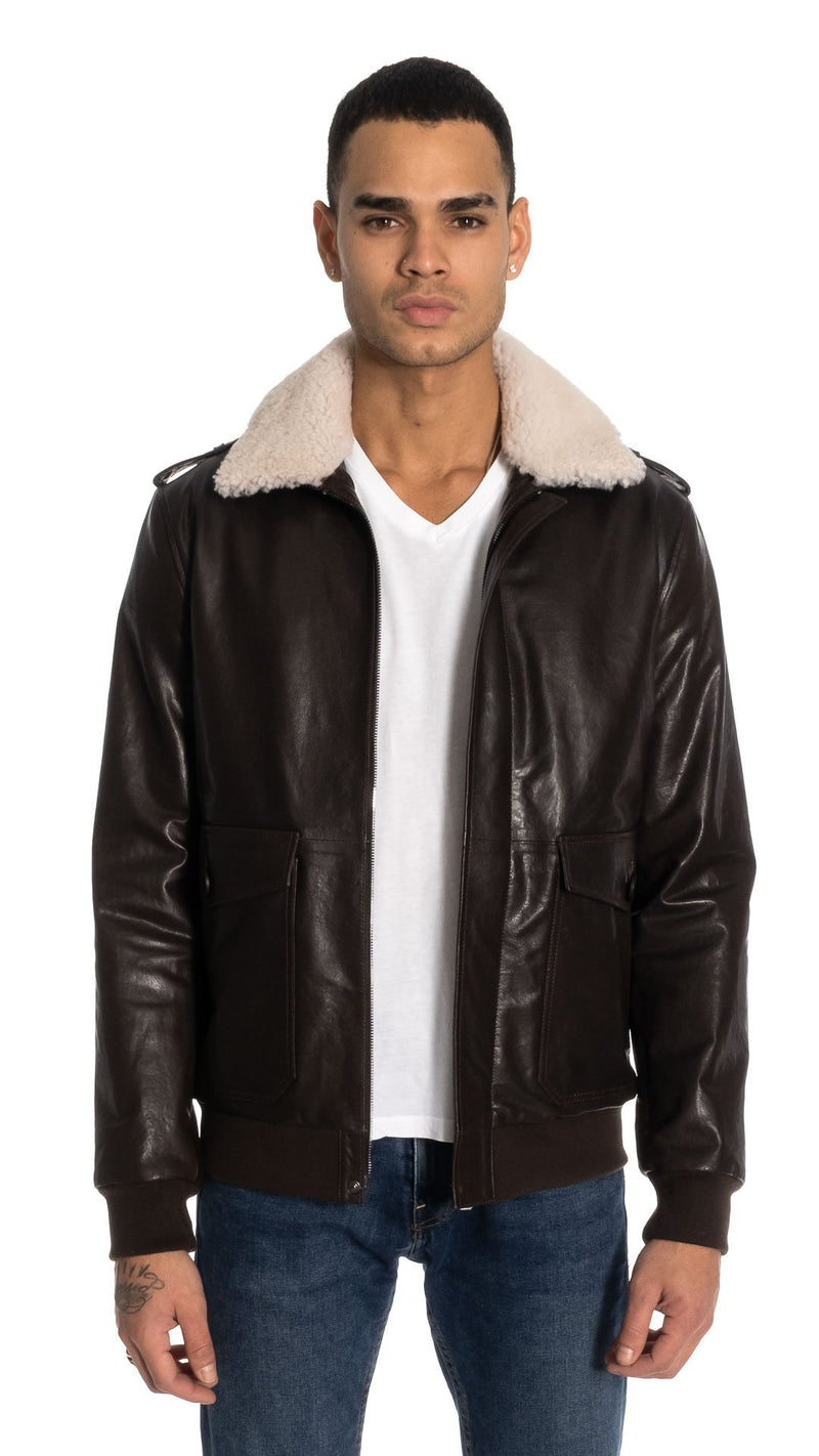 Wright Aviator Leather Jacket – Bigardini