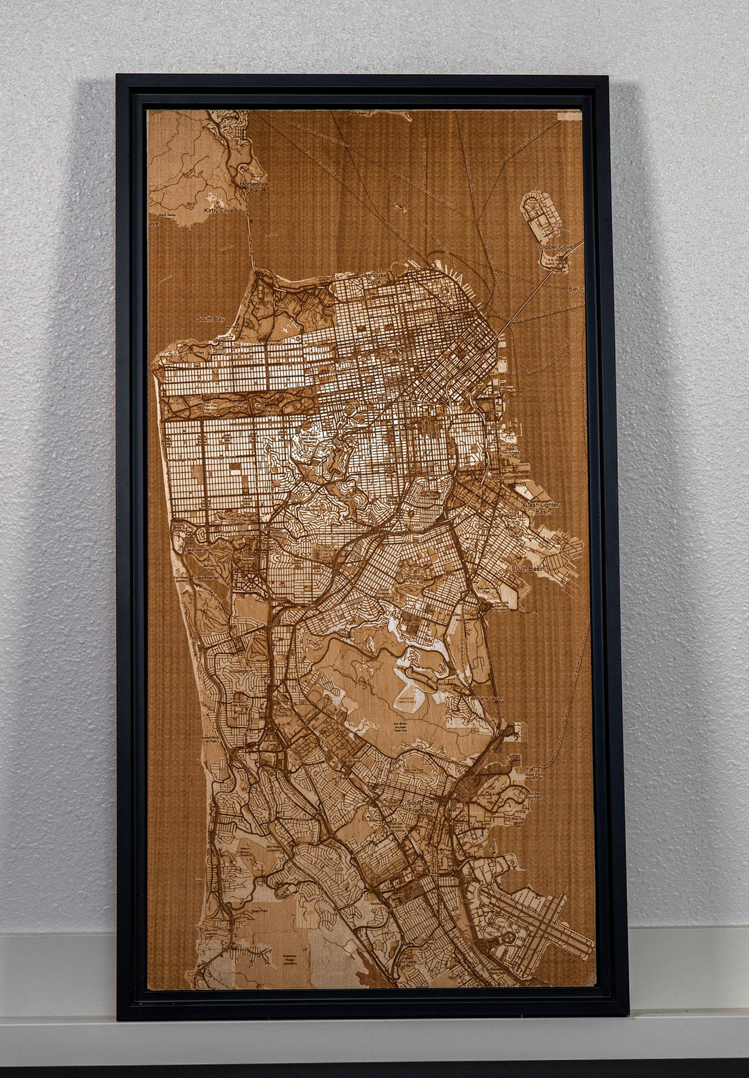  Engraved Wood Map of Fallout New Vegas : Handmade Products