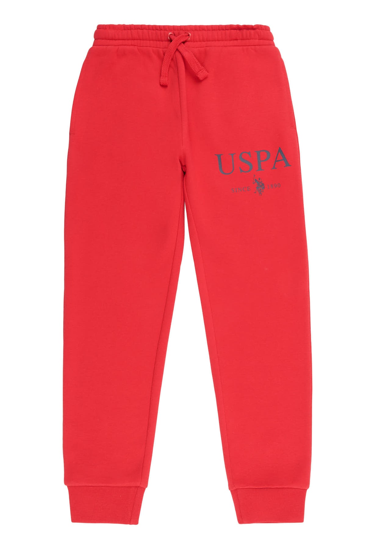 U.S. Polo Assn. Boys Block Flag Graphic Joggers in Classic Blue