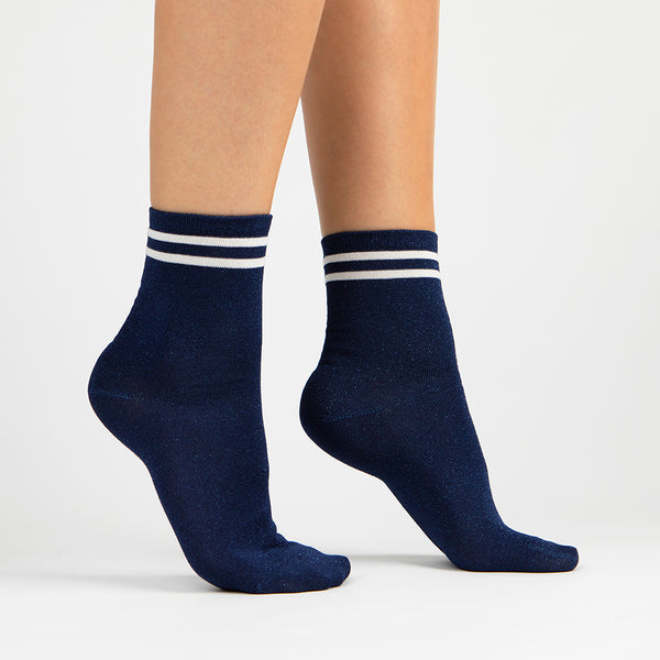 Girls' knee socks with lurex - Sklep Kokietki